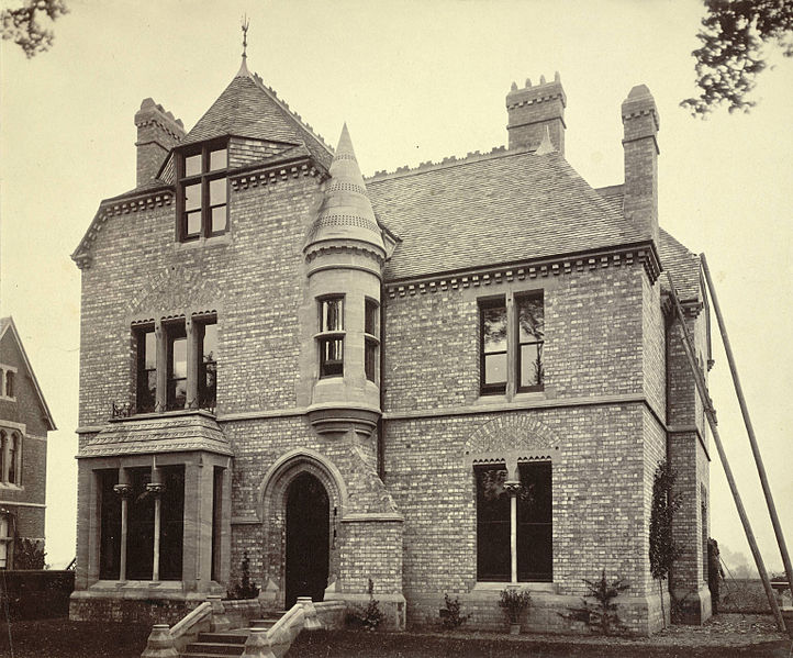 60 Banbury Road, a large nineteenth-century house with a turret in the centre of the frontage.
