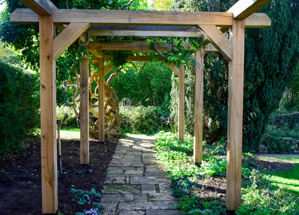 New Pergola in the Bishop's Garden, Wolfson College 